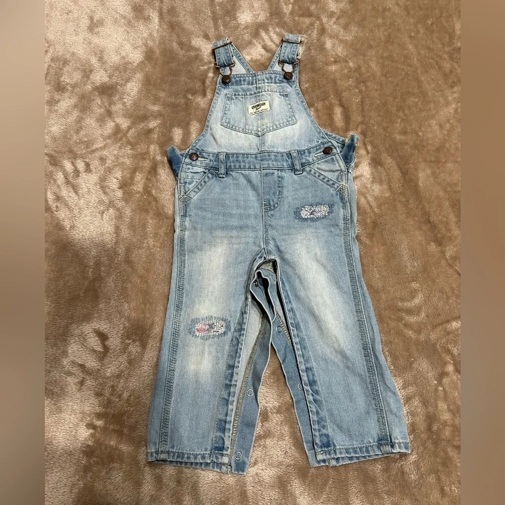 OshKosh B'gosh Light Blue‎ Denim Overalls